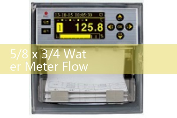 5/8 x 3/4 Water Meter Flow Rate: Standard residential plumbing utility capacity benchmarks.